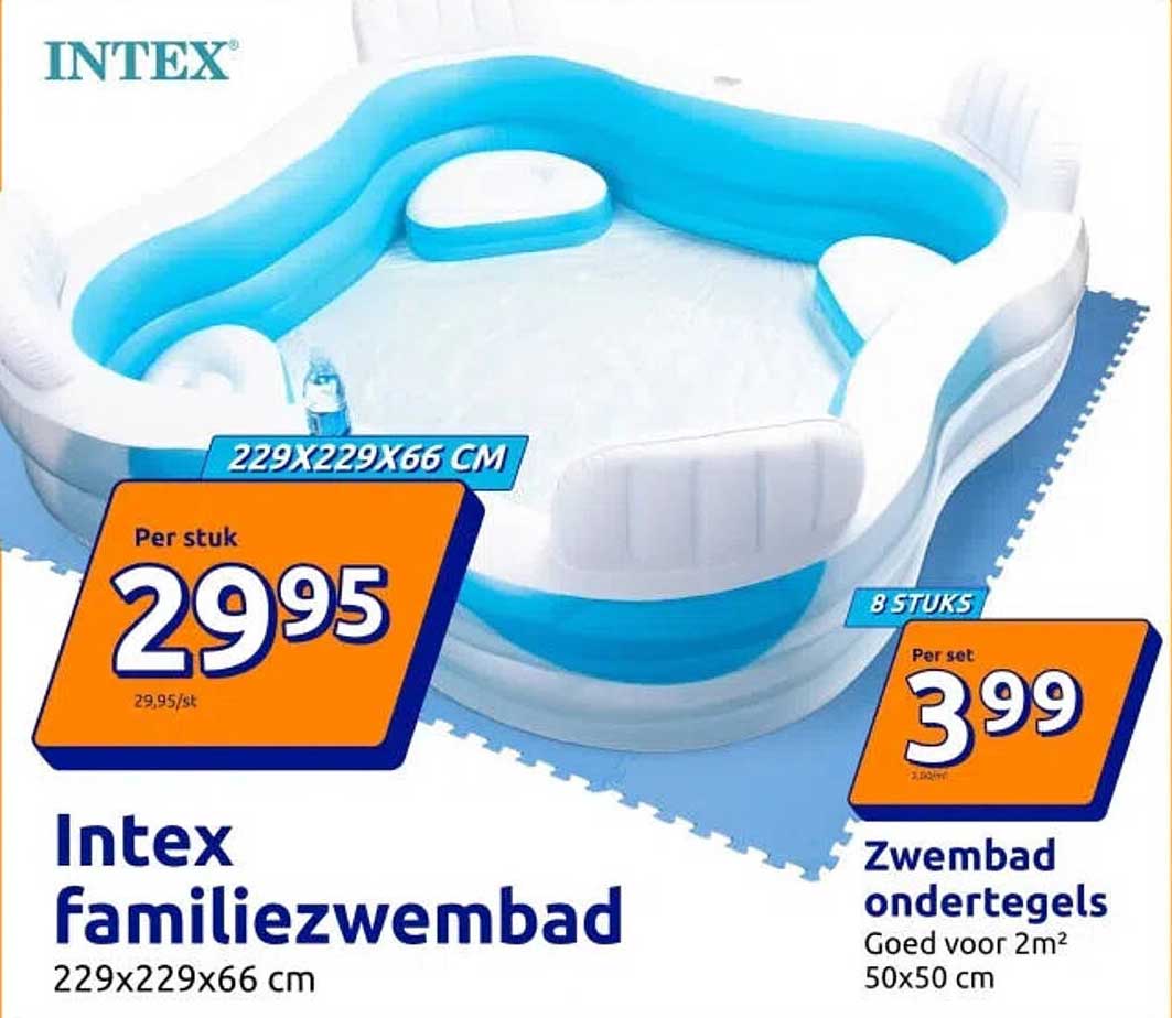 Intex familiezwembad 229x229x66 cm