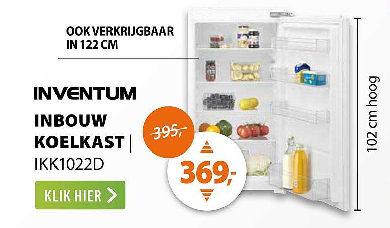 INVENTUM INBOUW KOELKAST IKK1022D
