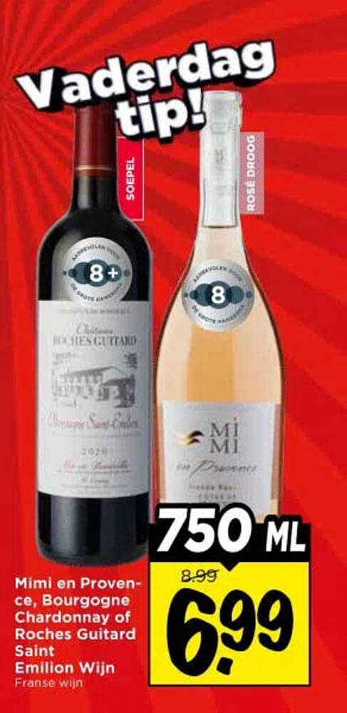 Mimi en Provence, Bourgogne Chardonnay of Roches Guizard Saint Emilion Wijn
