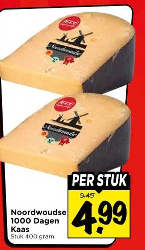 Noordwoudse 1000 Dagen Kaas Stuk 400 gram