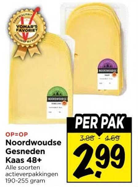 Noordwoudse Gesneden Kaas 48+