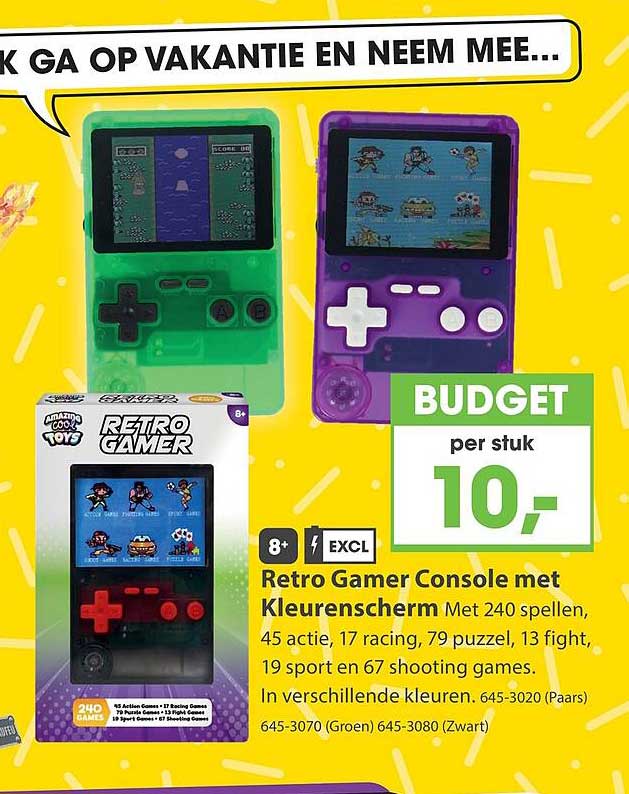 Retro Gamer Console met Kleurscherm