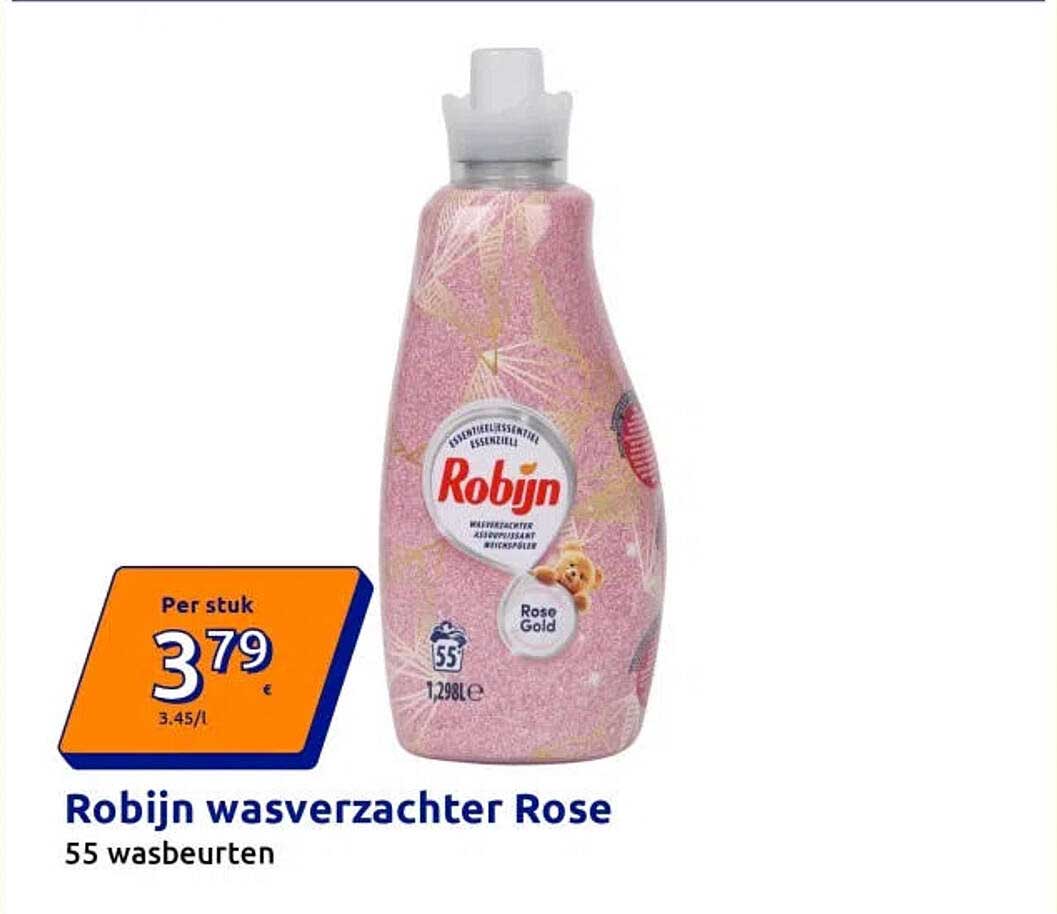 Robijn wasverzachter Rose 55 wasbeurten