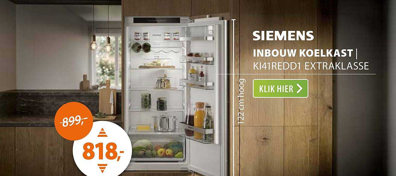 SIEMENS INBOUW KOELKAST | KI41REDD1 EXTRAKLASSE