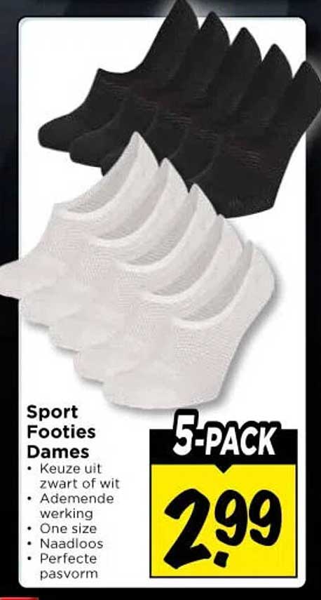 Sport Footies Dames 5-PACK