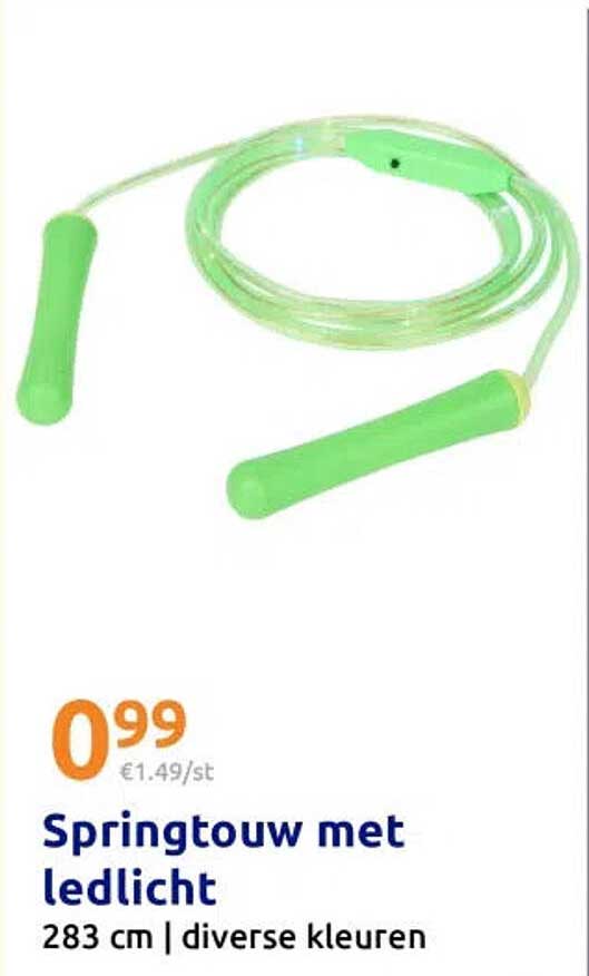Springtouw met ledlicht 283 cm | diverse kleuren