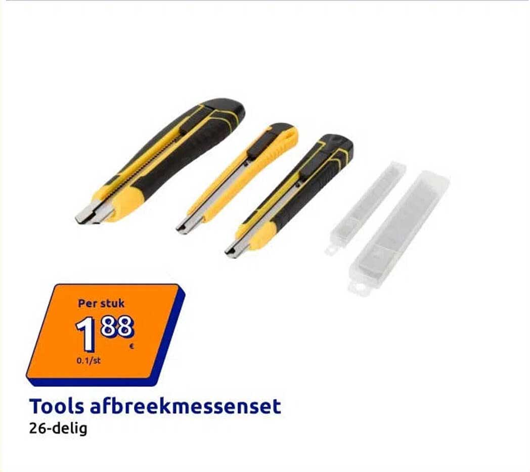 Tools afbreekmessenset 26-delig