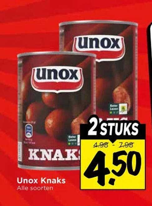 Unox Knaks Alle soorten 2 stuks