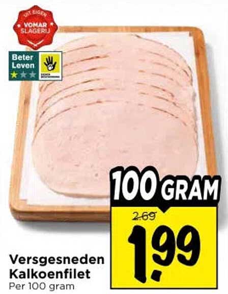 Versgesneden Kalfkofilet