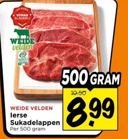 WEIDE VELDEN Ierse Sukadelappen Per 500 gram