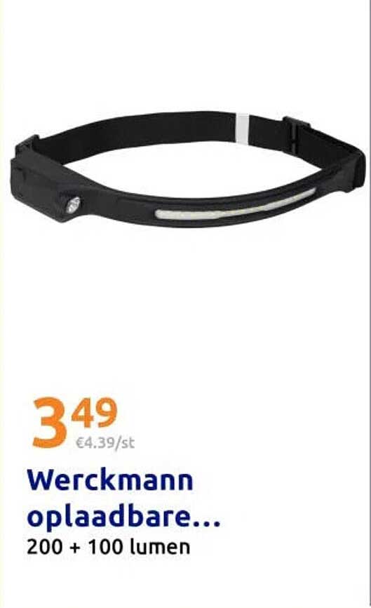 Werckmann oplaadbare... 200 + 100 lumen