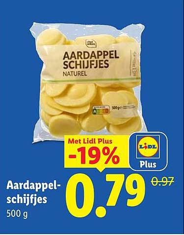 Aardappelschijfjes naturell