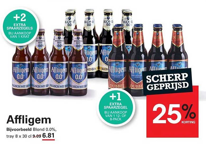 Affligem 25% korting
