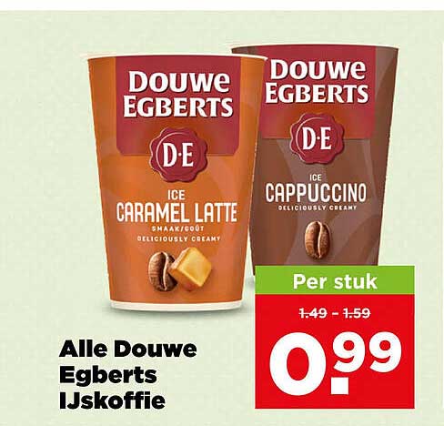 Alle Douwe Egberts IJskoffie