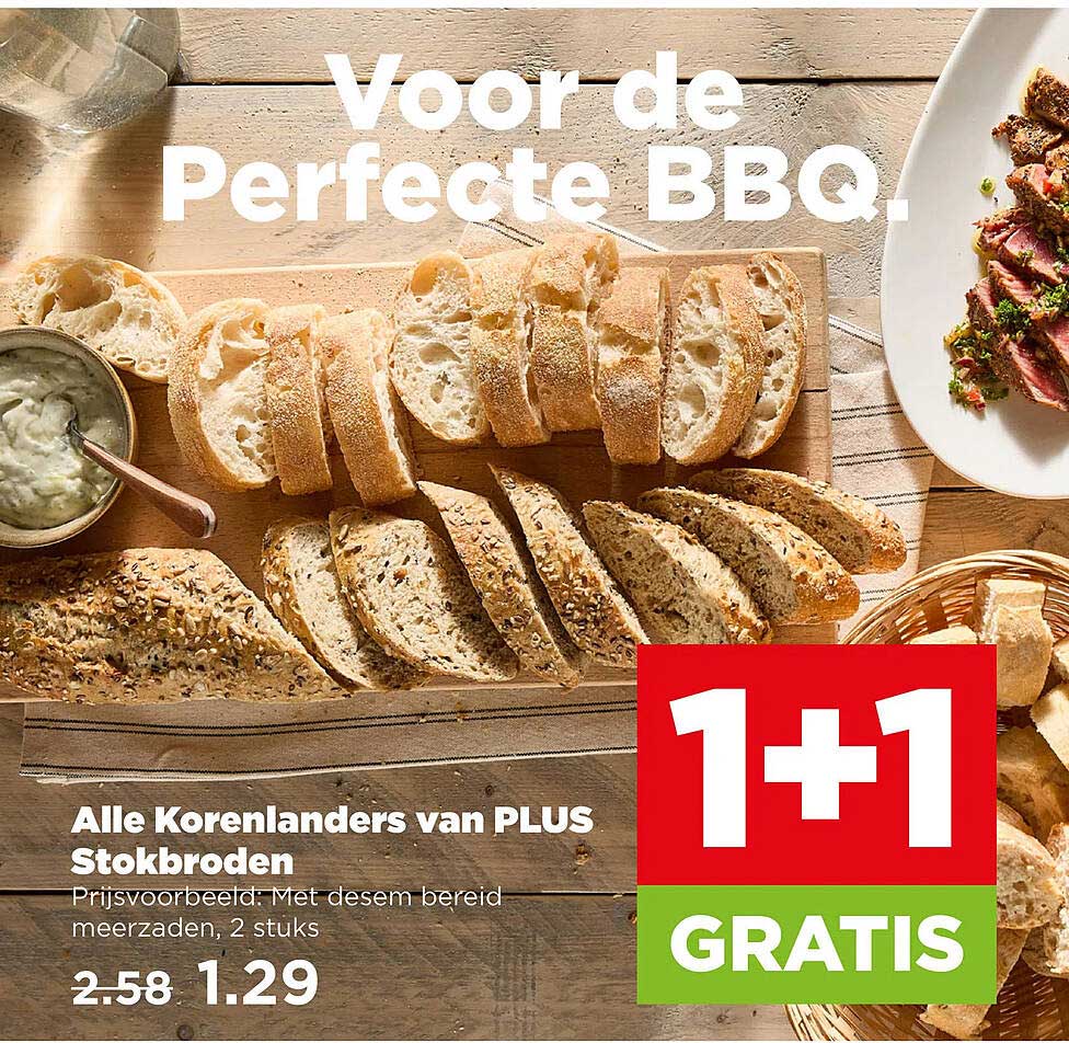 Alle Korenlanders van PLUS Stokbroden 1+1 GRATIS