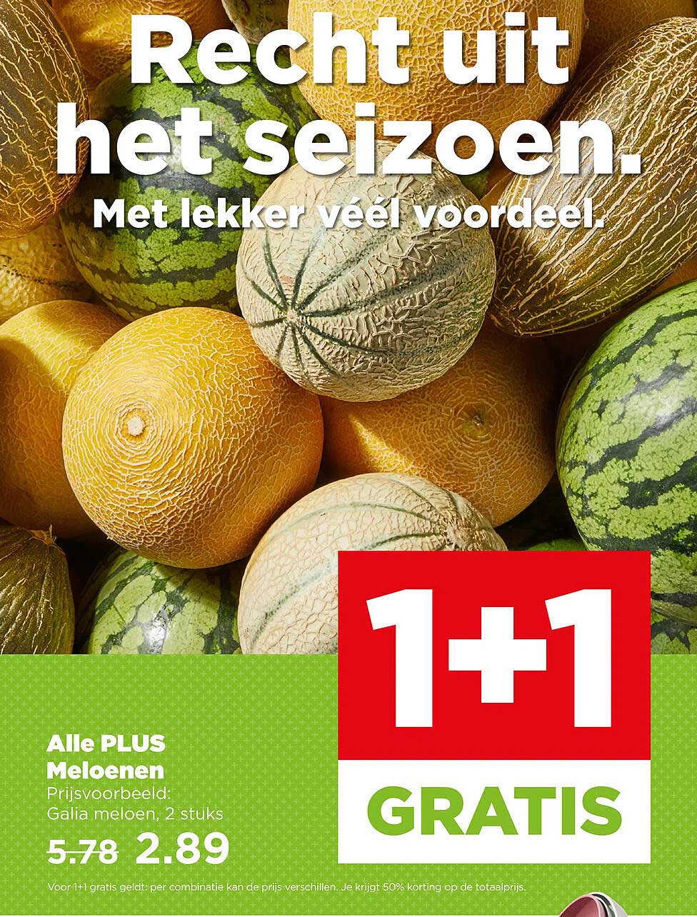 Alle PLUS Meloenen 1+1 GRATIS
