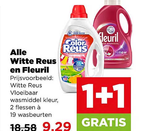 Alle Witte Reus en Fleuril 1+1 GRATIS