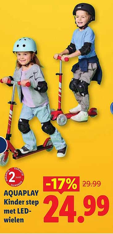 AQUAPLAY Kinder step met LED-wielen