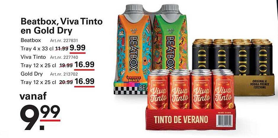 Beatbox, Viva Tinto en Gold Dry