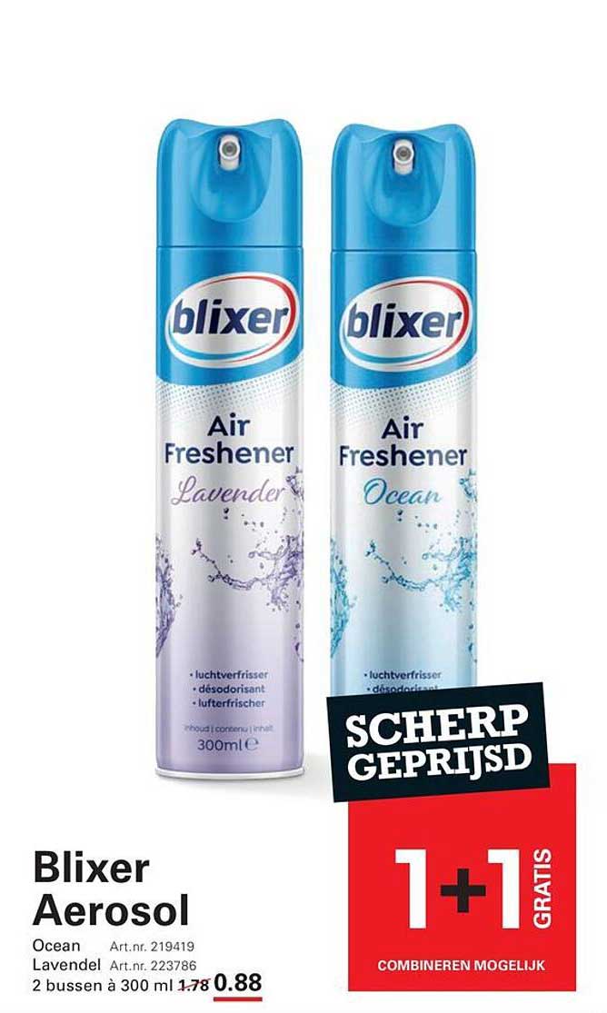 Blixer Aerosol Ocean Lavendel 1+1 gratis
