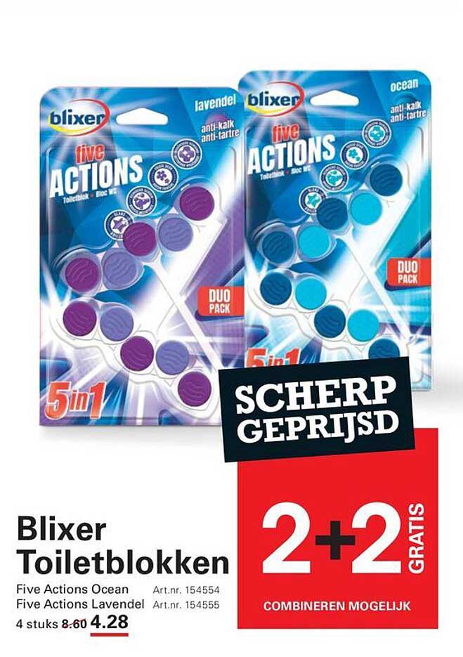 Blixer Toiletblokken 2+2 gratis