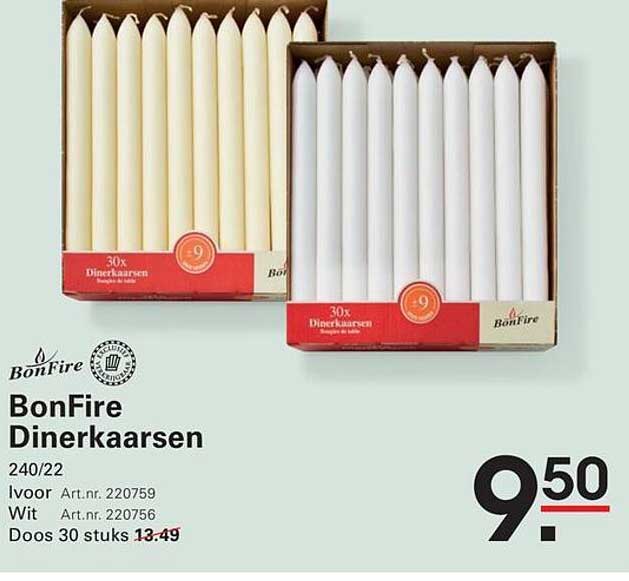 BonFire Dinerkaarsen