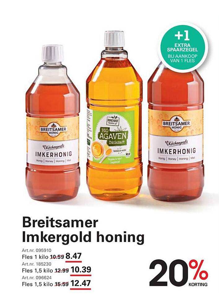 Breitsamer Imkergold honing 20% korting