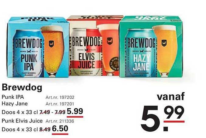 Brewdog Punk IPA Hazy Jane vanaf 5.99