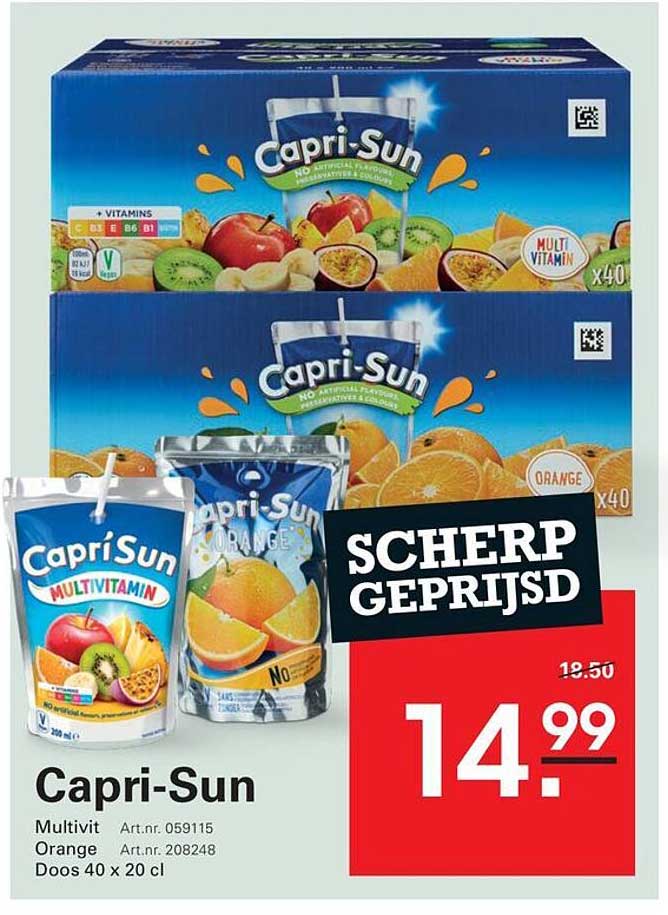 Capri-Sun Multivitamin Orange Doos 40 x 20 cl
