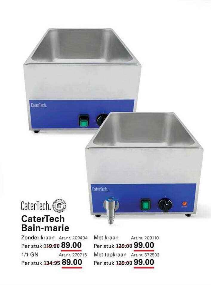 CaterTech Bain-marie Zonder kraan