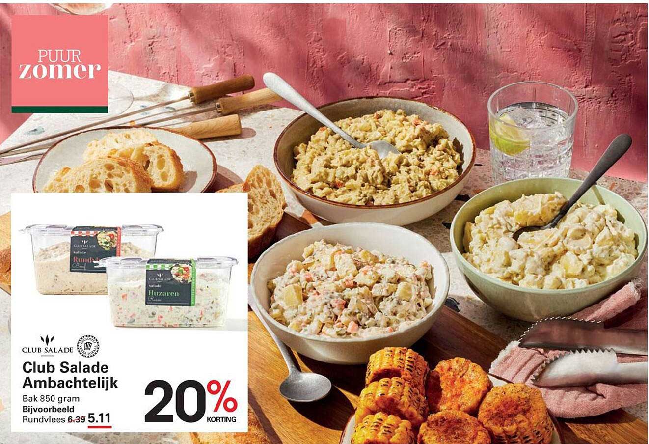 Club Salade Ambachtelijk 20% korting