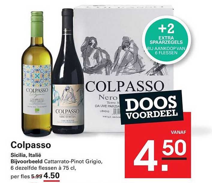 Colpasso Doos Voordeel +2 extra spaaregels bij aankoop van 6 flessen