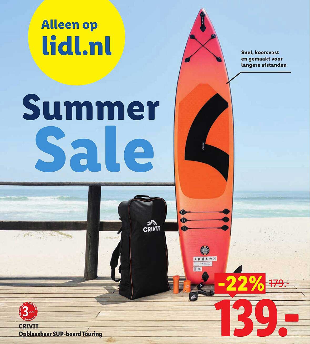 CRIVIT Opblaasbaar SUP-board Touring