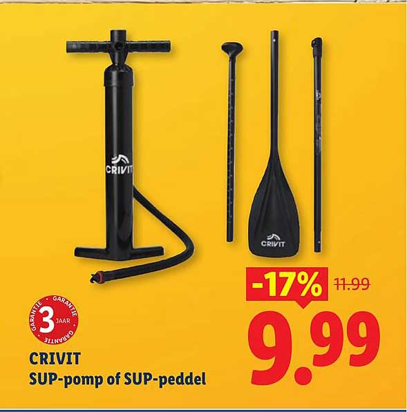 CRIVIT SUP-pomp of SUP-peddel