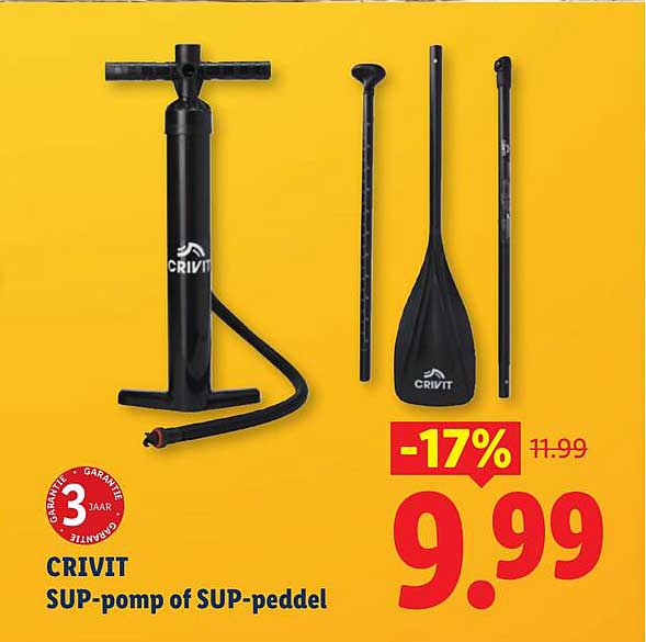 CRIVIT SUP-pomp of SUP-peddel