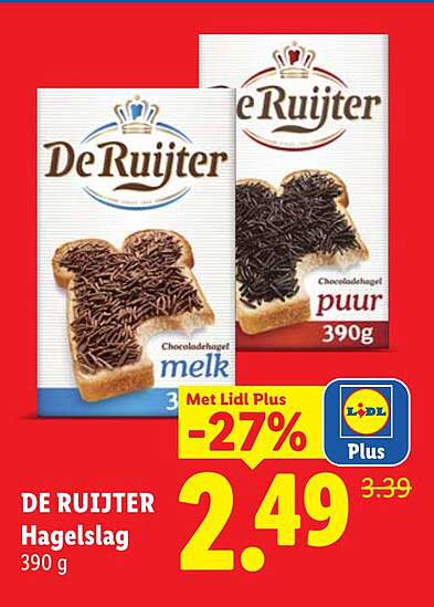 DE RUIJTER Hagelslag 390 g