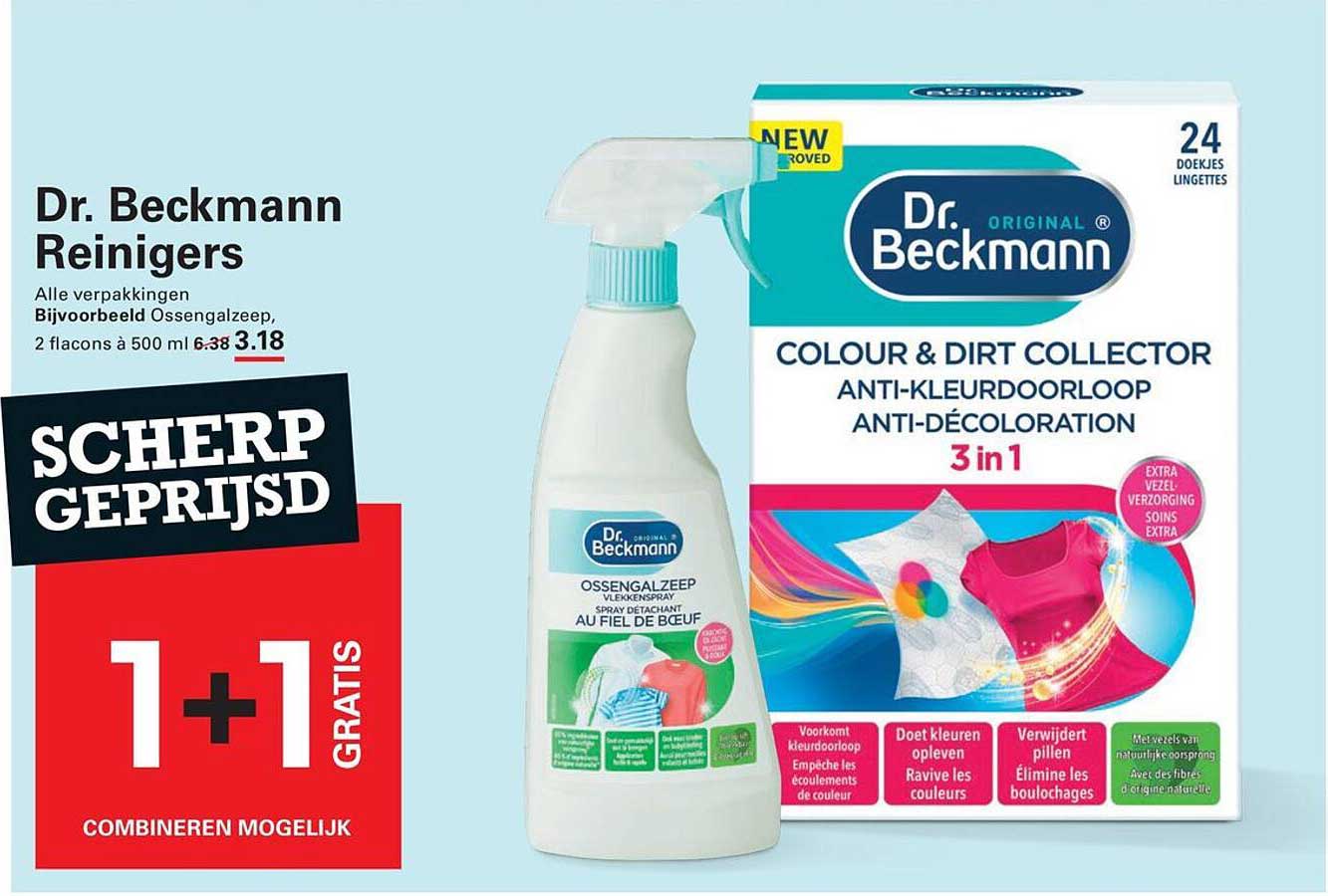 Dr. Beckmann Reinigers 1+1 gratis