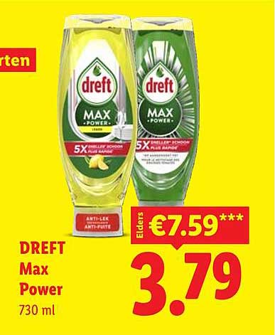 DREFT Max Power 730 ml