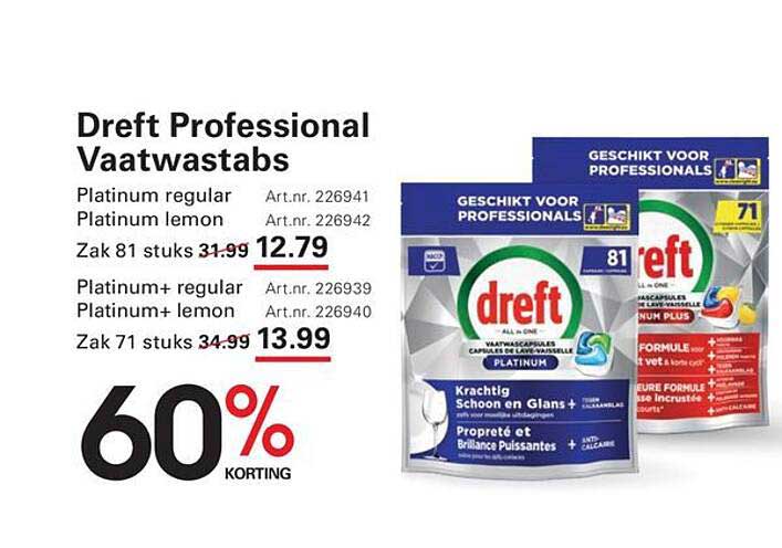 Dreft Professional Vaatwastabs