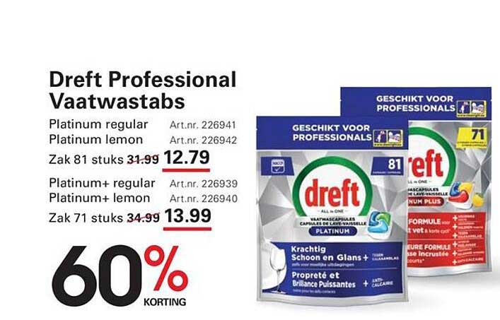Dreft Professional Vaatwastabs
