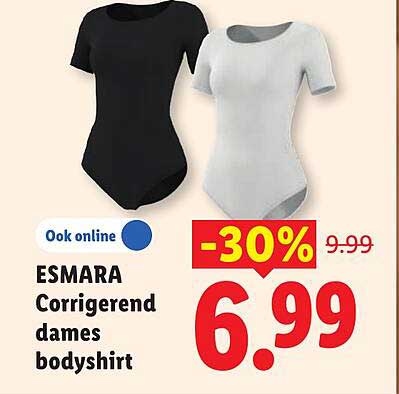 ESMARA Corrigerend dames bodyshirt