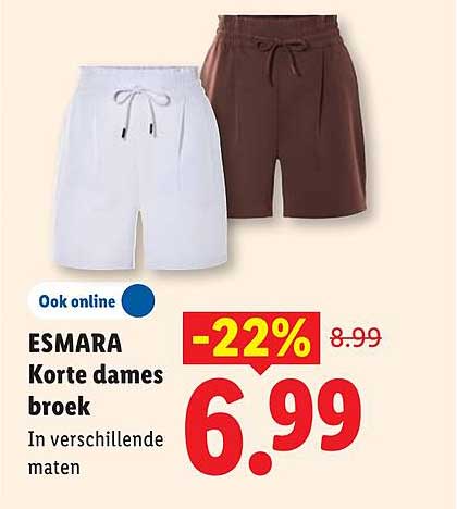 ESMARA Korte dames broek