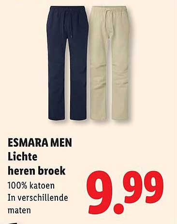 ESMARA MEN Lichte heren broek