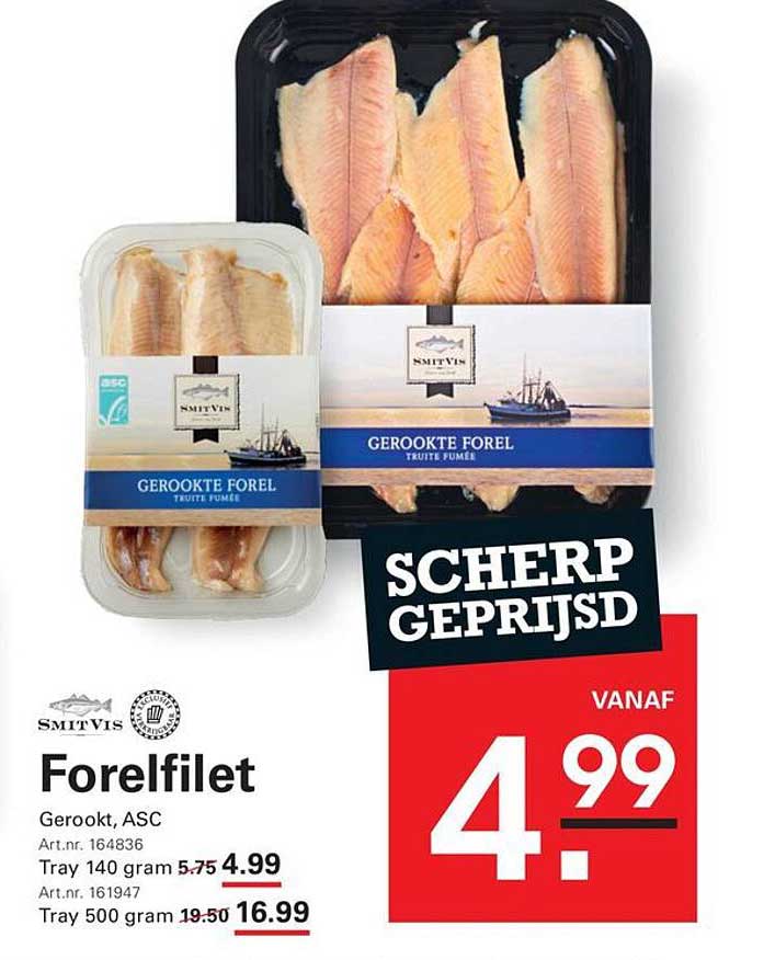 Forelfilet Gerookt, ASC