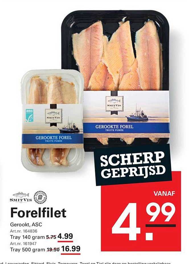 Forelfilet Gerookt, ASC