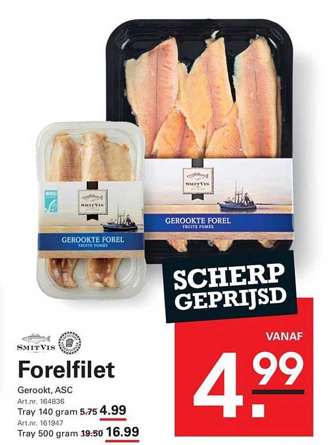 Forelfilet Gerookt, ASC