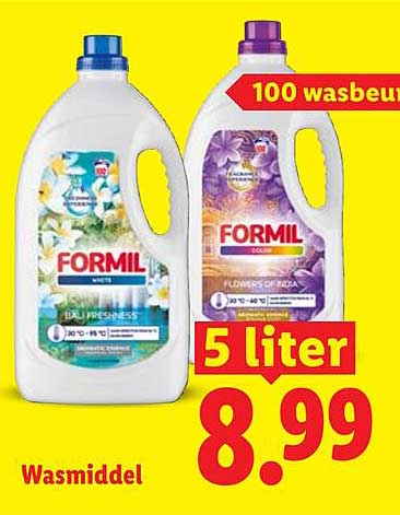Formil wasmiddel 5 liter 100 wasbeurten