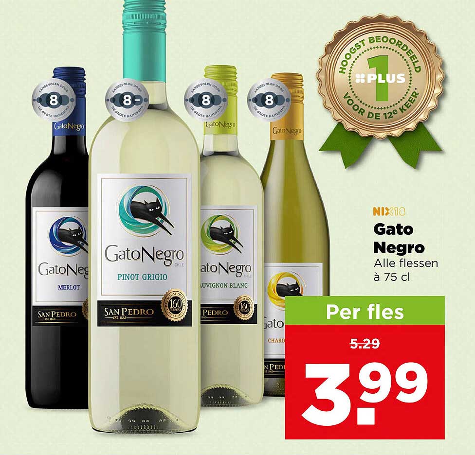 Gato Negro Alle flessen à 75 cl