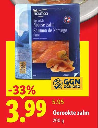 Gerookte zalm 200 g