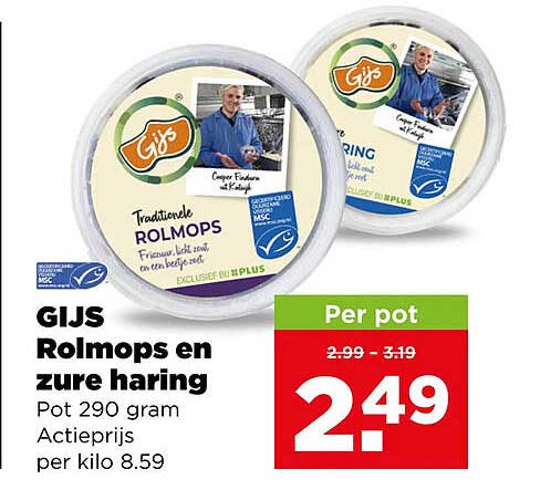 GIJS Rolmops en zure haring